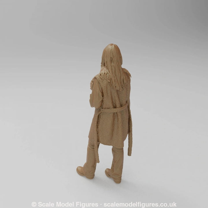 SW1184 Young Girl wearing Raincoat - Figure