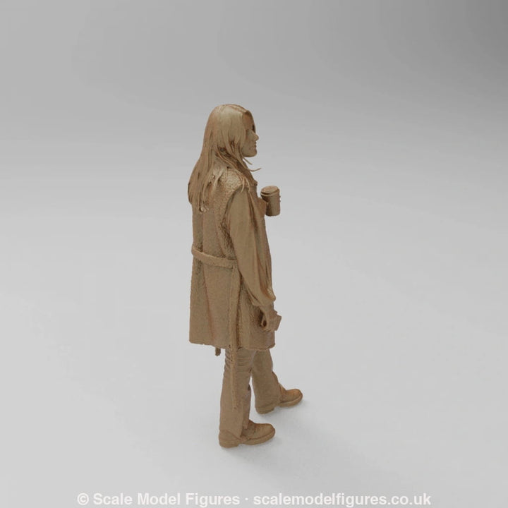 SW1184 Young Girl wearing Raincoat - Figure
