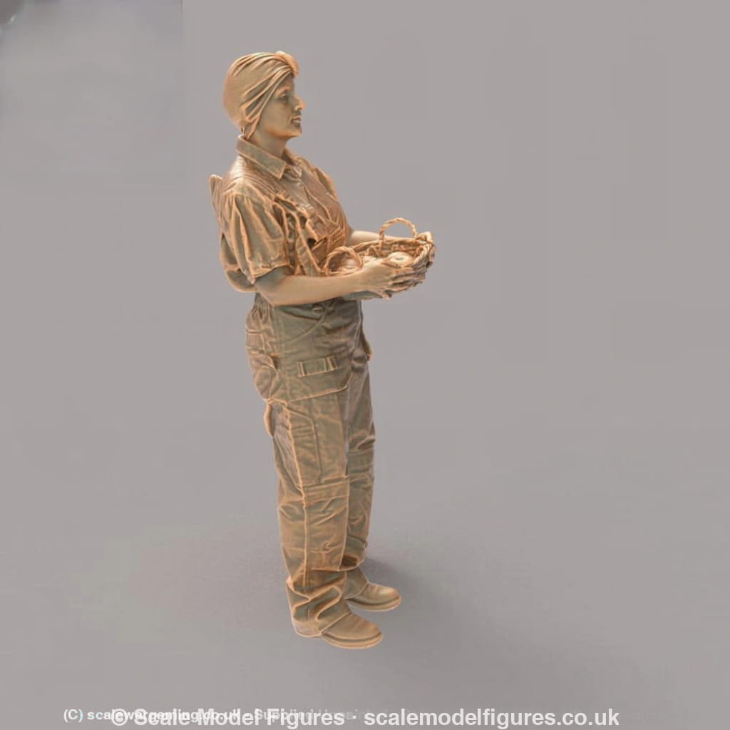 MM2141 Female farmer with basket Figure