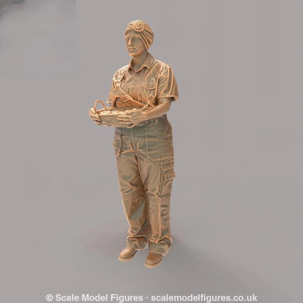 MM2141 Female farmer with basket Figure