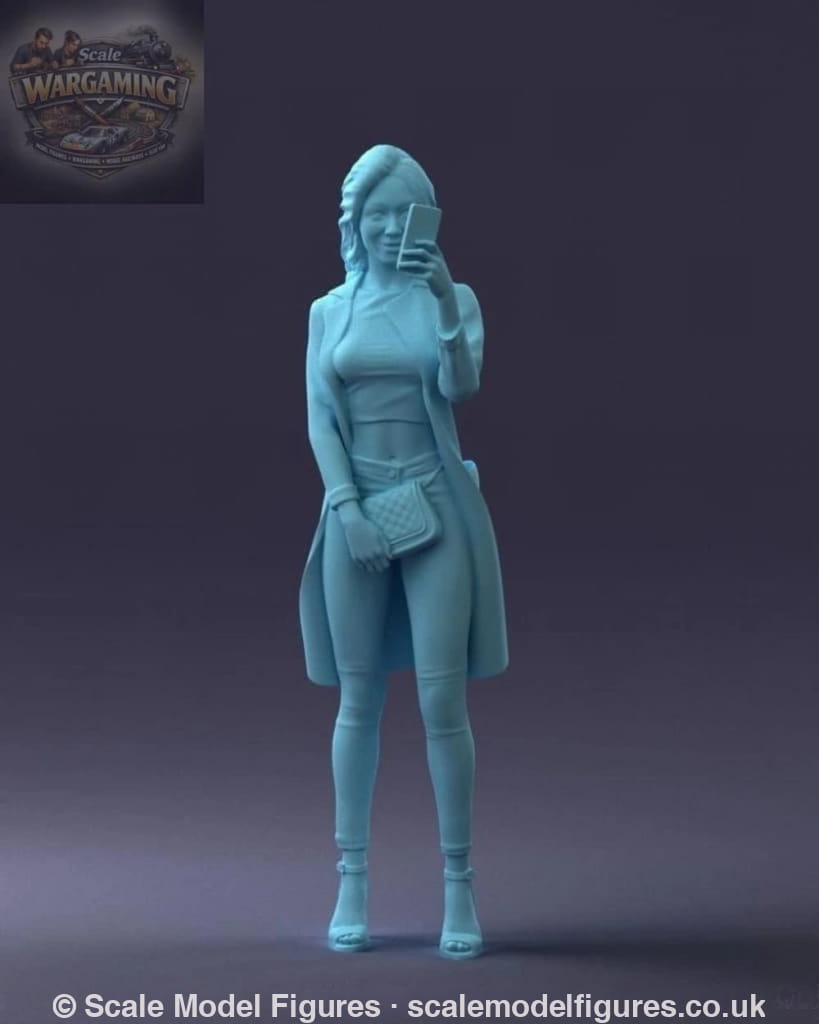 Smart Girl Taking Selfie Figure