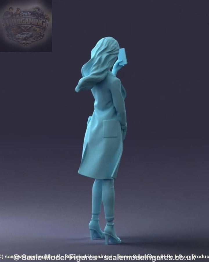 Smart Girl Taking Selfie Figure