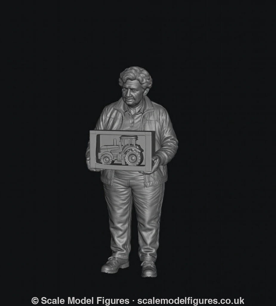 SMF2215 Lady With large Tractor model - Figure