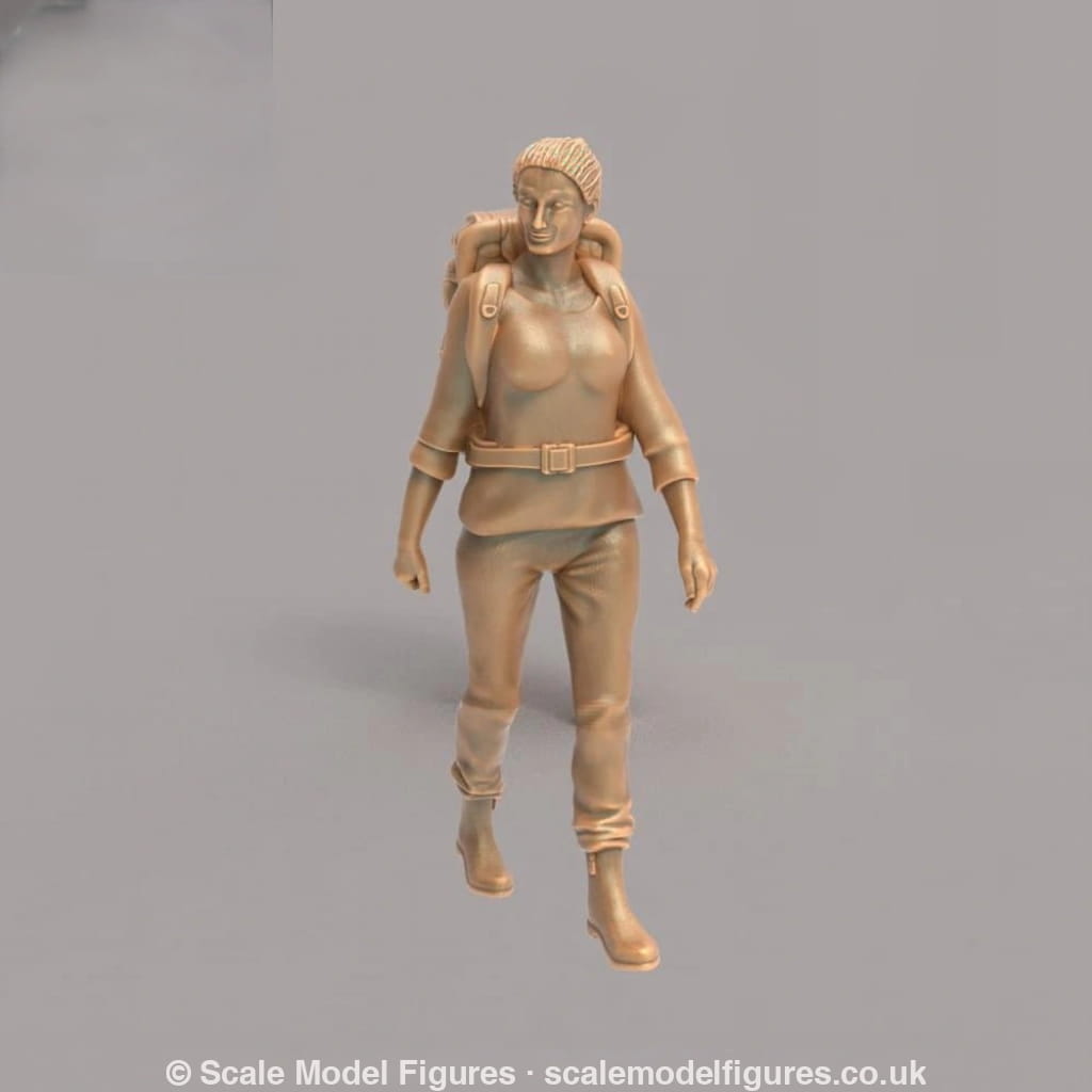 MM242 Female Hiker/Camping/Walking Figure