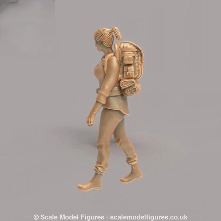 MM242 Female Hiker/Camping/Walking Figure
