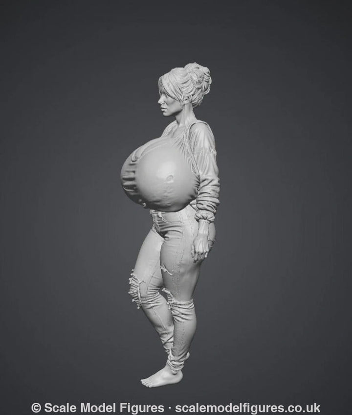 SMF3120 Large Busted Girl Walking - Figure