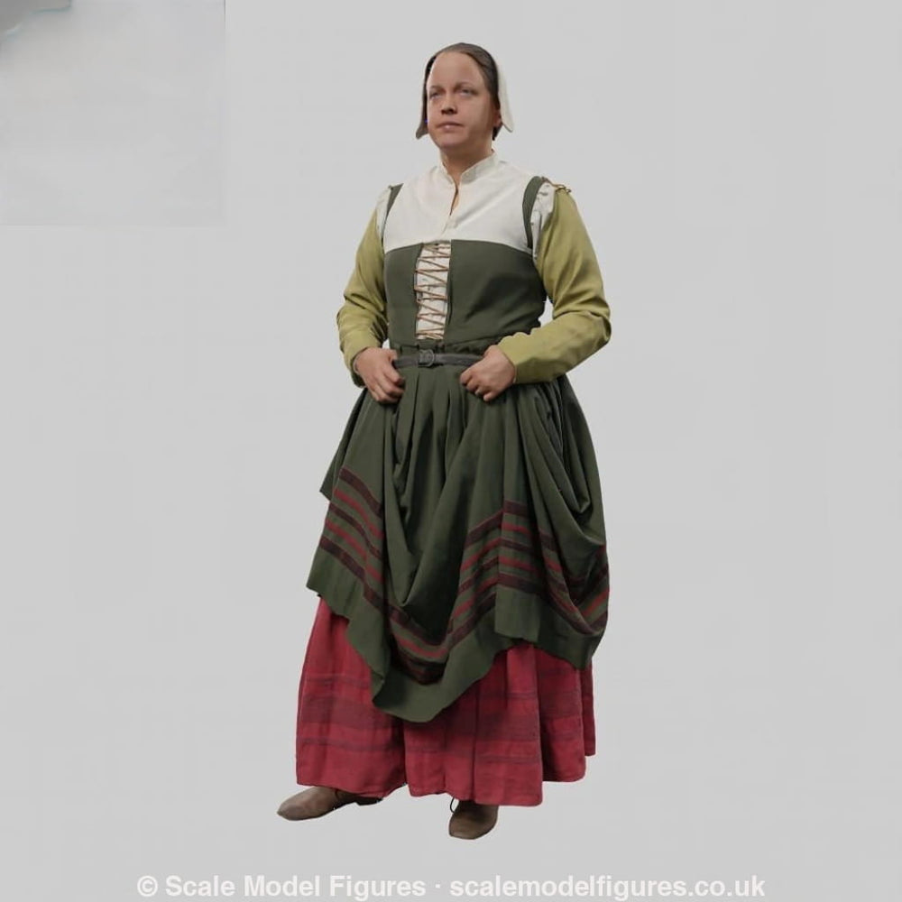 132s-0116 Medieval female Figure