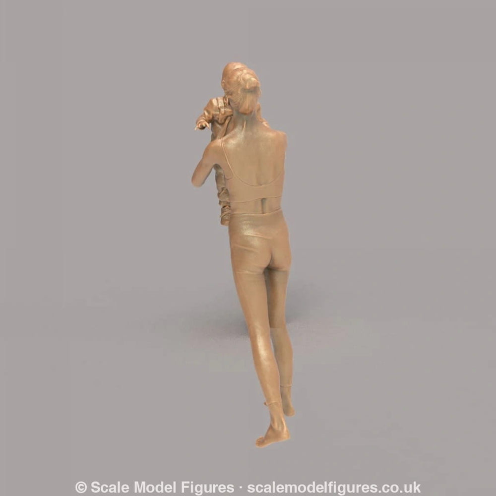 132s-0158 Mother holding Baby up in air Figure