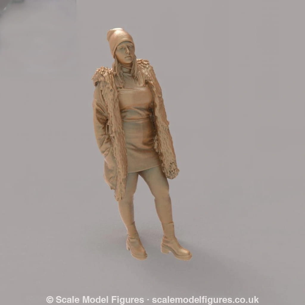 MM4161 Young Girl in Winter coat Figure