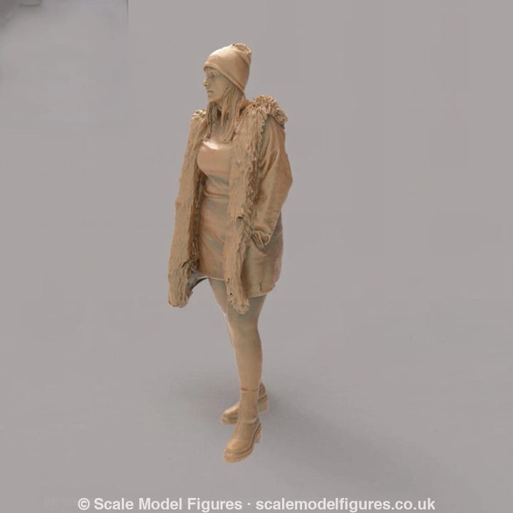 MM4161 Young Girl in Winter coat Figure