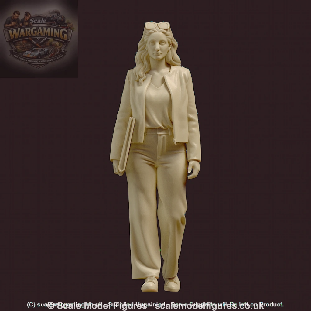 MM4171 Young Female Walking with Folder Figure