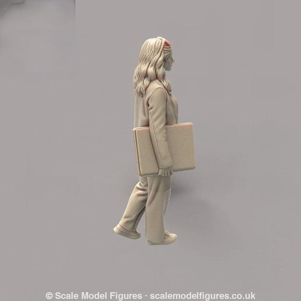 MM4171 Young Female Walking with Folder Figure