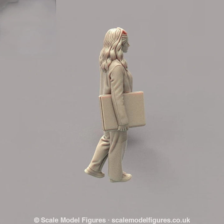 MM4171 Young Female Walking with Folder Figure