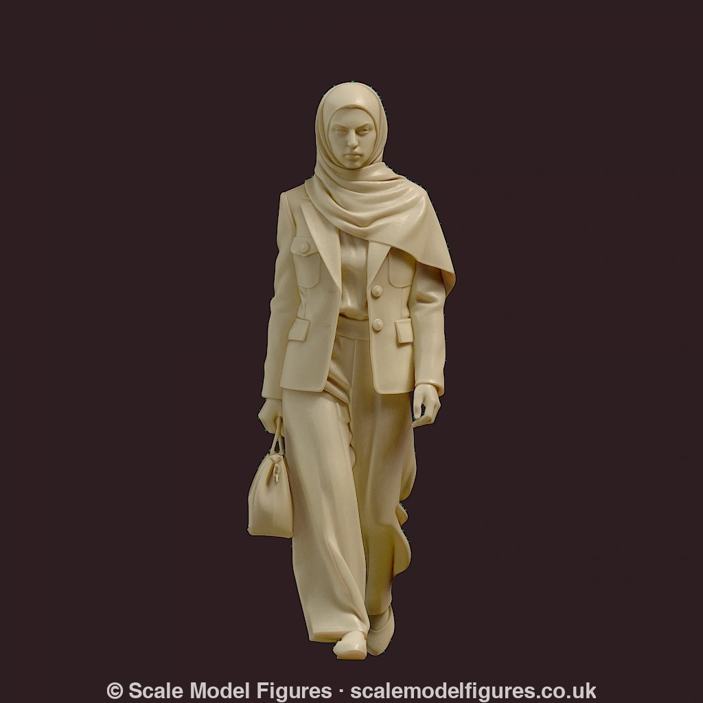 MM4192 Female Wearing Head Scarf Figure
