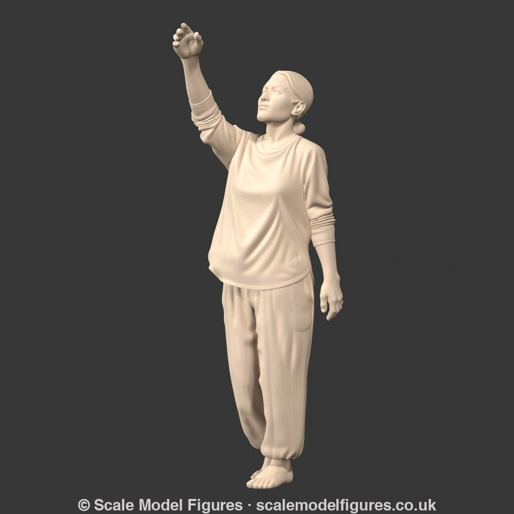 MM4236 Female in Joggers reaching up - Figure