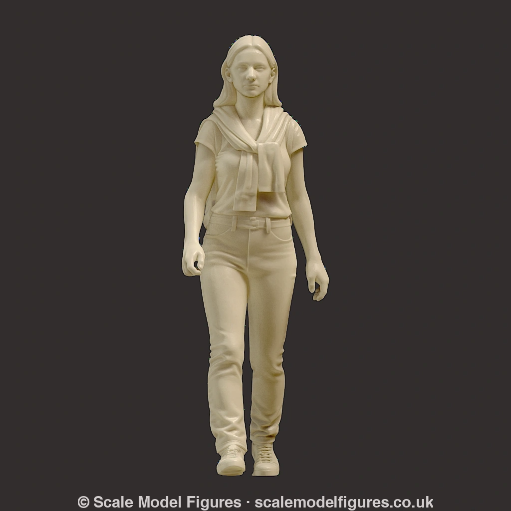 MM4273 Female Walking with Backpack Figure