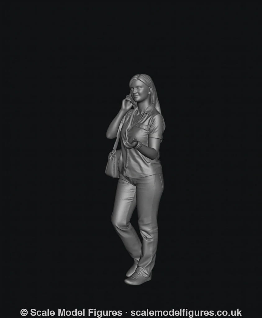 SW5014 Street People - Casual Woman on Cell Phone - Figure