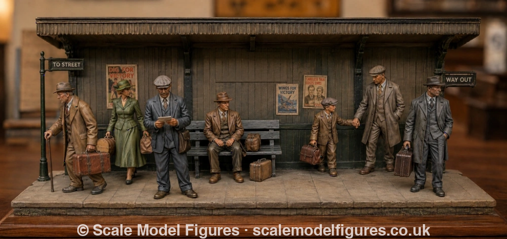 SMF5115 - 1920 - 1940’s Female Railway Passenger 3 - Figure