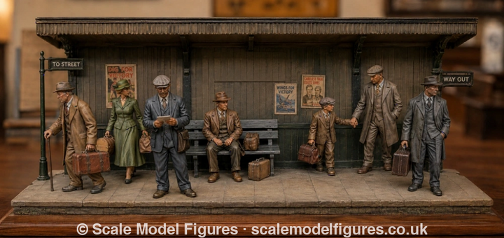 SMF5115 - 1920 - 1940’s Female Railway Passenger 3 - Figure