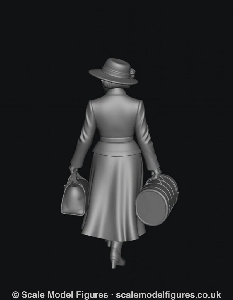 SMF5115 - 1920 - 1940’s Female Railway Passenger 3 - Figure