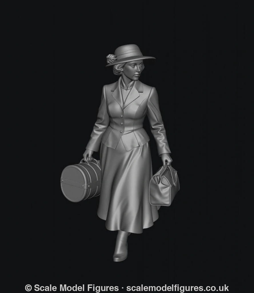 SMF5115 - 1920 - 1940’s Female Railway Passenger 3 - Figure