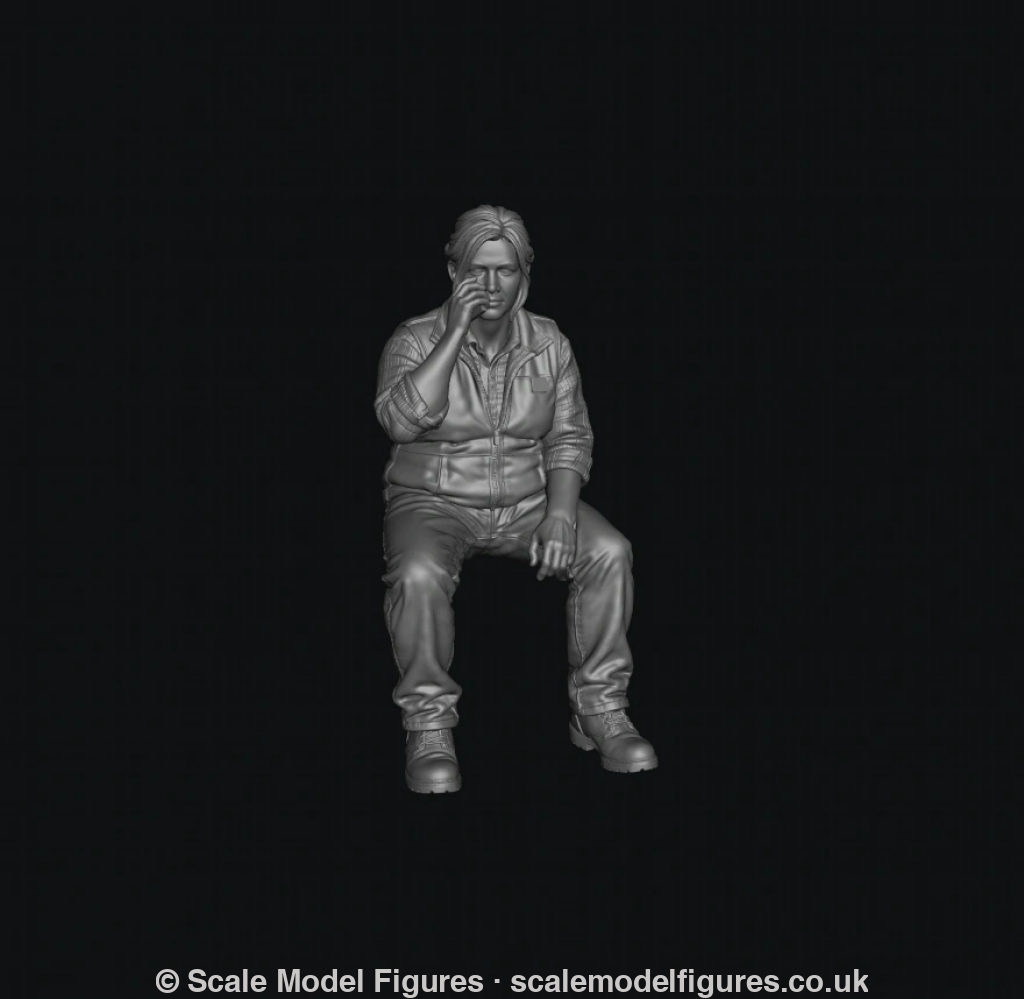 SMF5136 Sitting Female Tractor Driver 2 - Figure