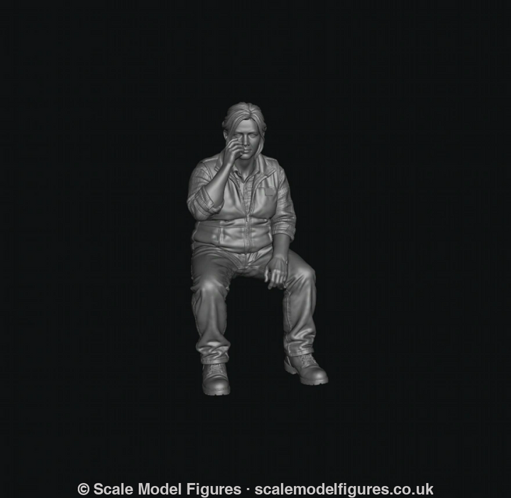 SMF5136 Sitting Female Tractor Driver 2 - Figure