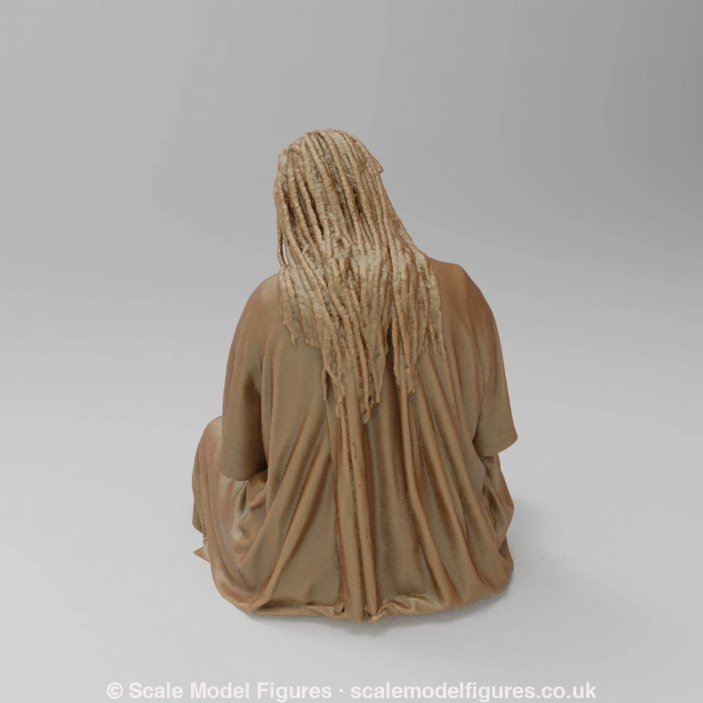 SW8009 Young Mum and Bay Sitting on Floor - Figure