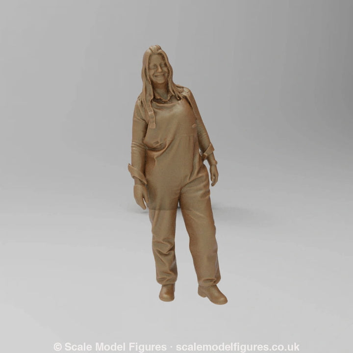 SW8017 Farm Girl in Waterproof Bib - Figure