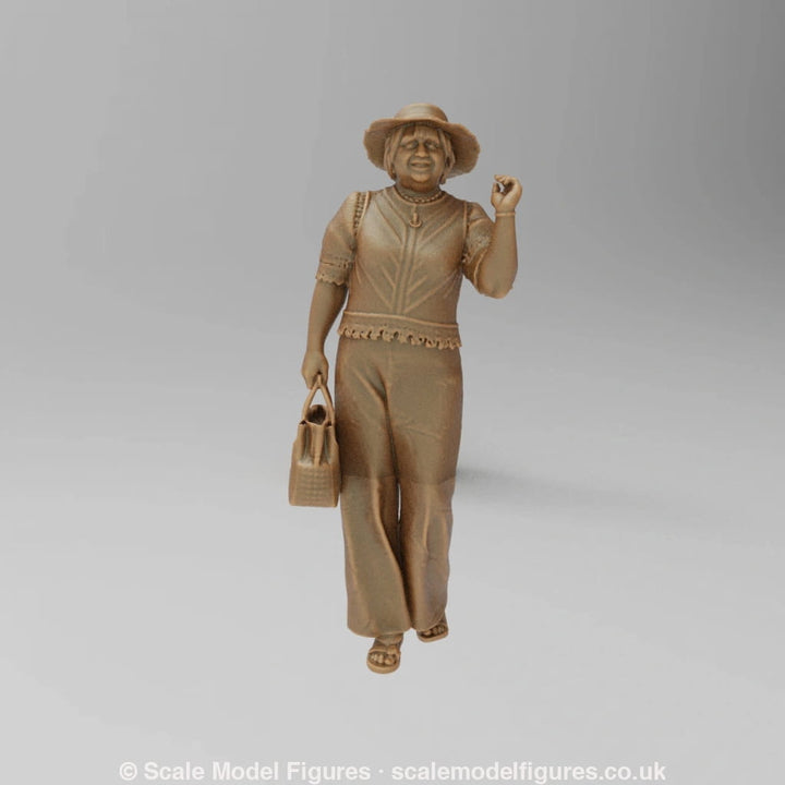 SW8187 Lady in Summer Clothes and Hat - Figure