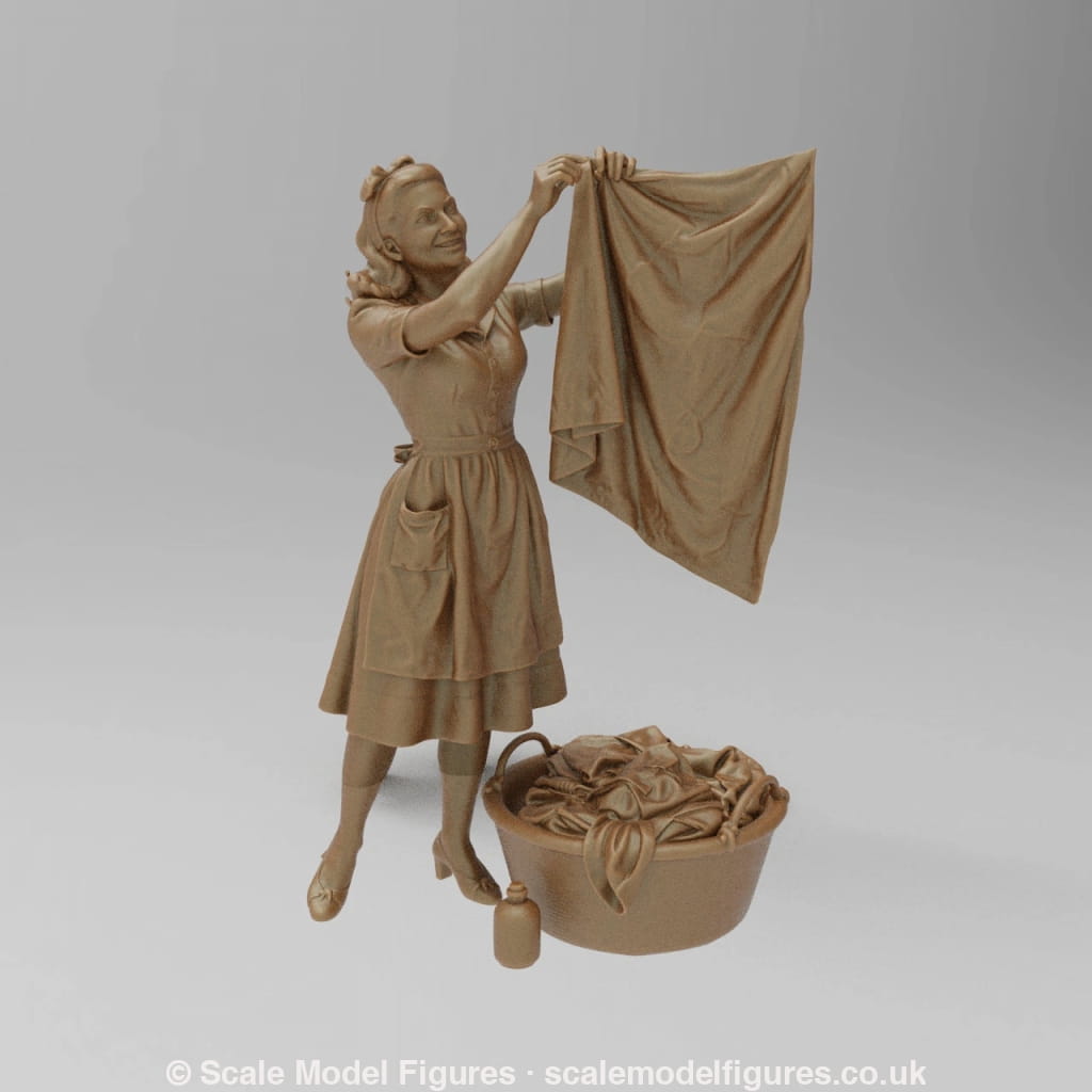 SW8188 Lady Hanging out Laundry - Figure