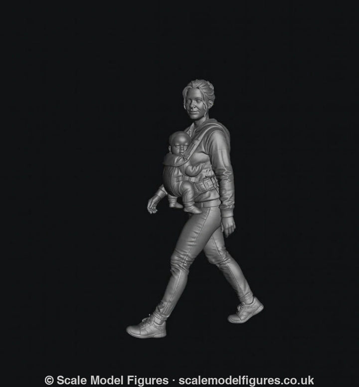 SMF8300 Mum Carrying Baby in Harness - Figure