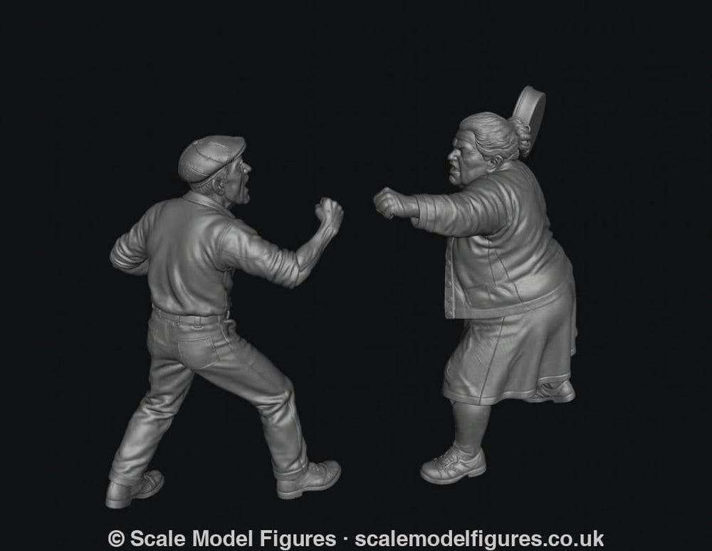 SMF8337 Angry Pensioner Couple Standoff - Figure