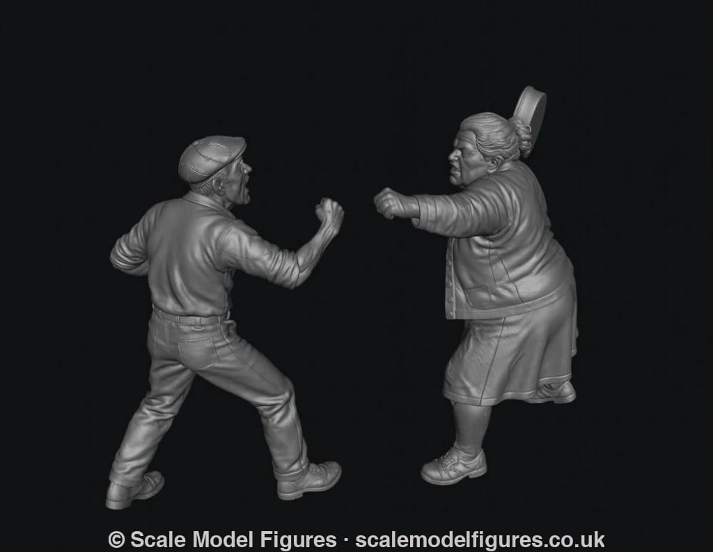 SMF8337 Angry Pensioner Couple Standoff - Figure