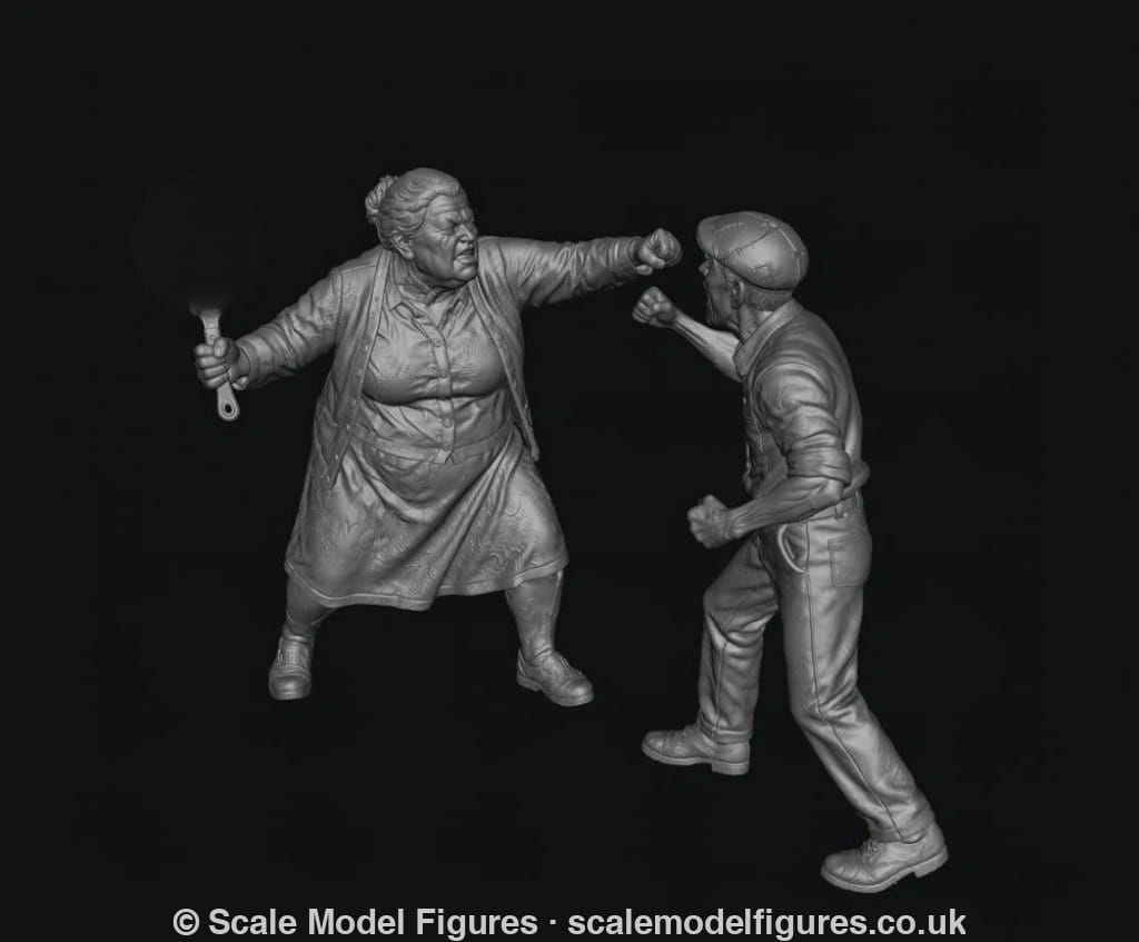 SMF8337 Angry Pensioner Couple Standoff - Figure