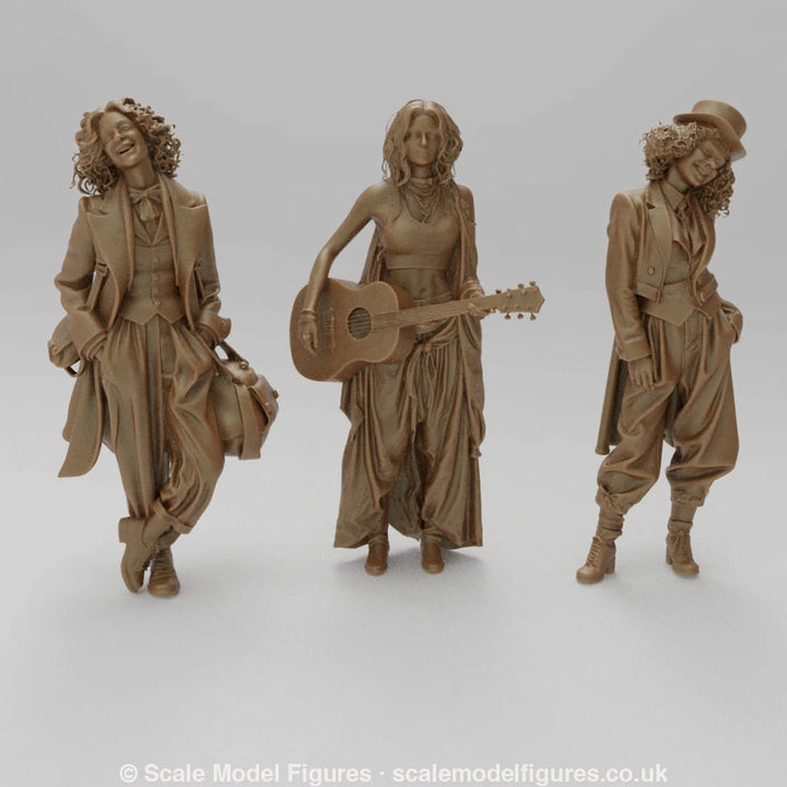 SW9199 3 Female Street Entertainers - Figure