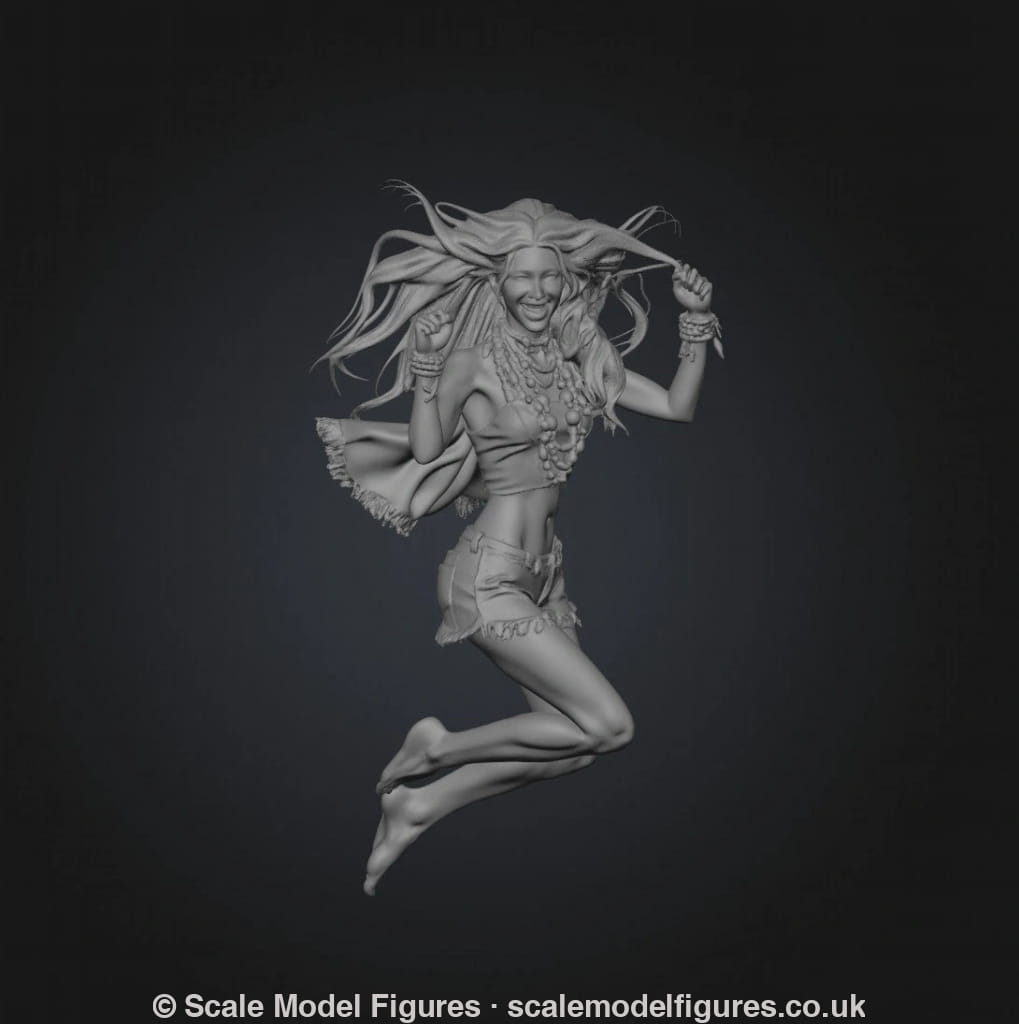 SW9215 Girl Leaping into the Air - Figure