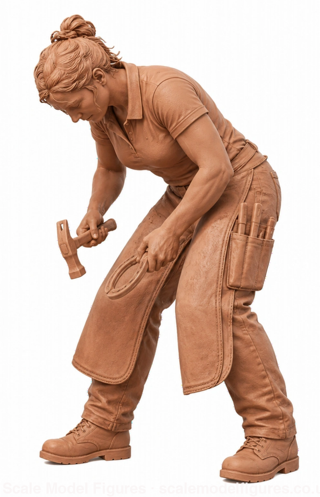 SMF9507 Modern Female Farrier - Figure