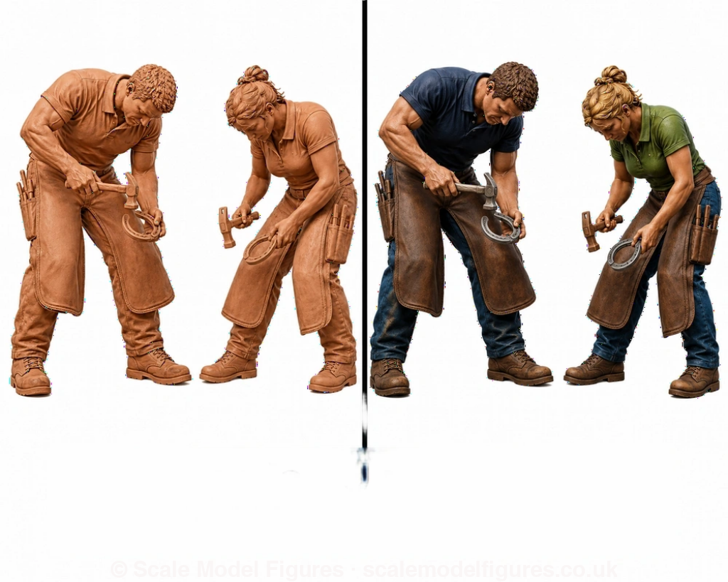 SMF9507 Modern Female Farrier - Figure