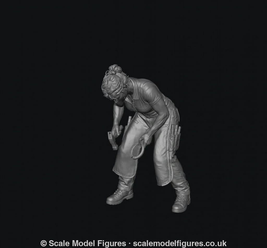 SMF9507 Modern Female Farrier - Figure
