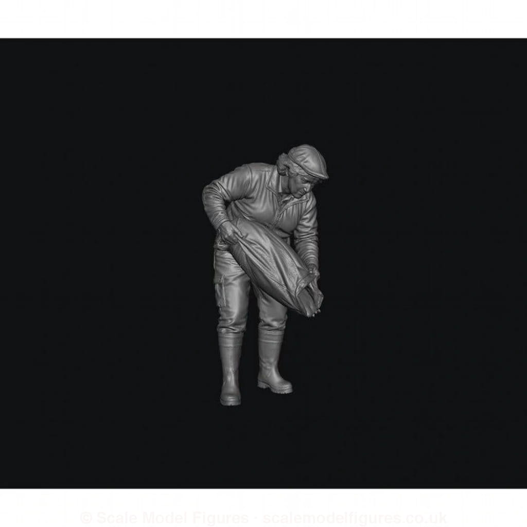 SMF9521 Female Farmer feeding live stock - Figure