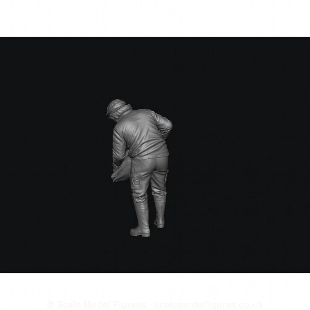 SMF9521 Female Farmer feeding live stock - Figure