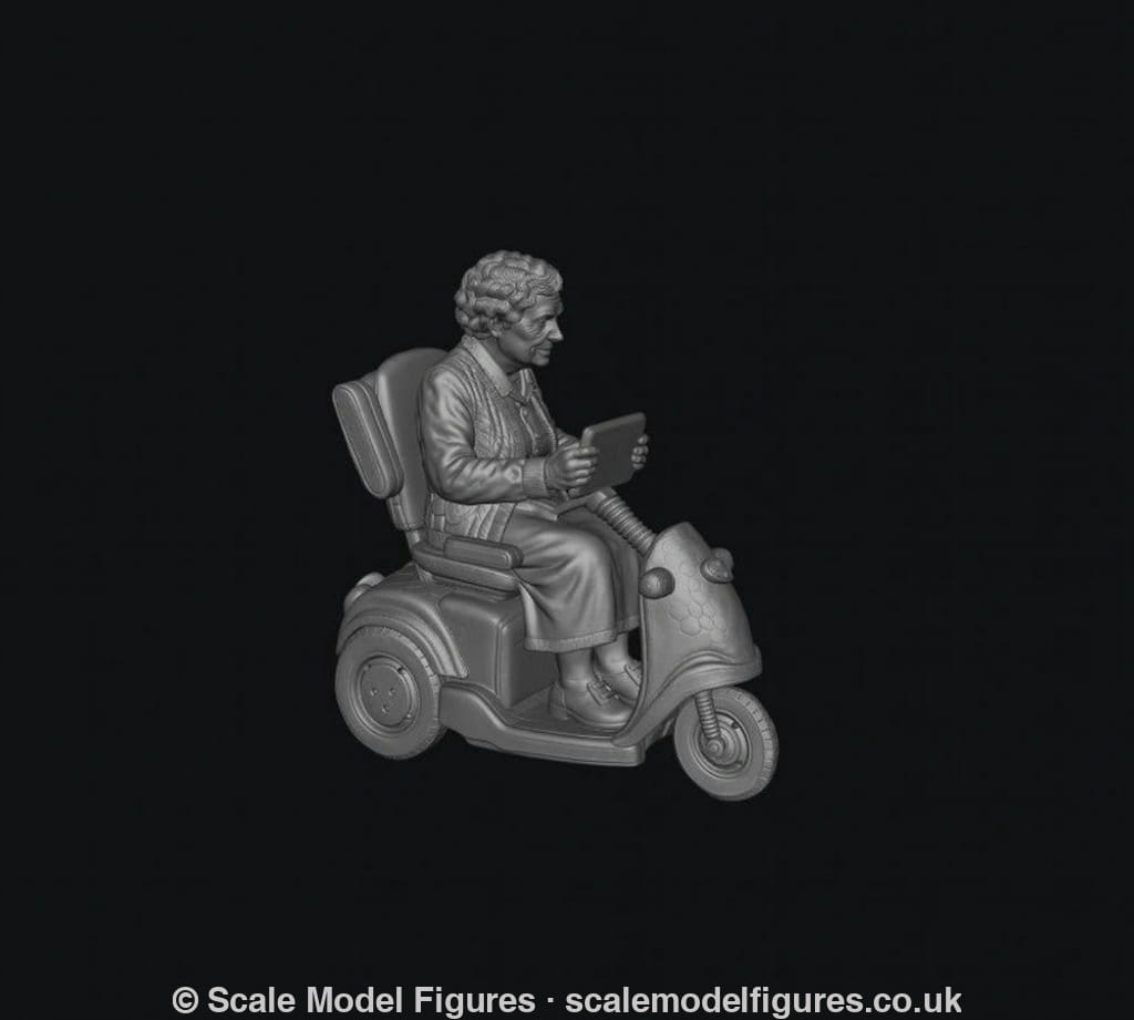 SMF9524 Female Pensioner A on Electric Scooter - Figure