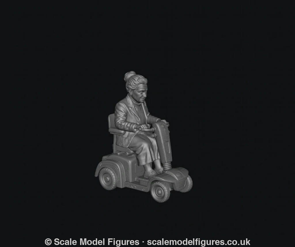 SMF9524 Female Pensioner B on Electric Scooter - Figure