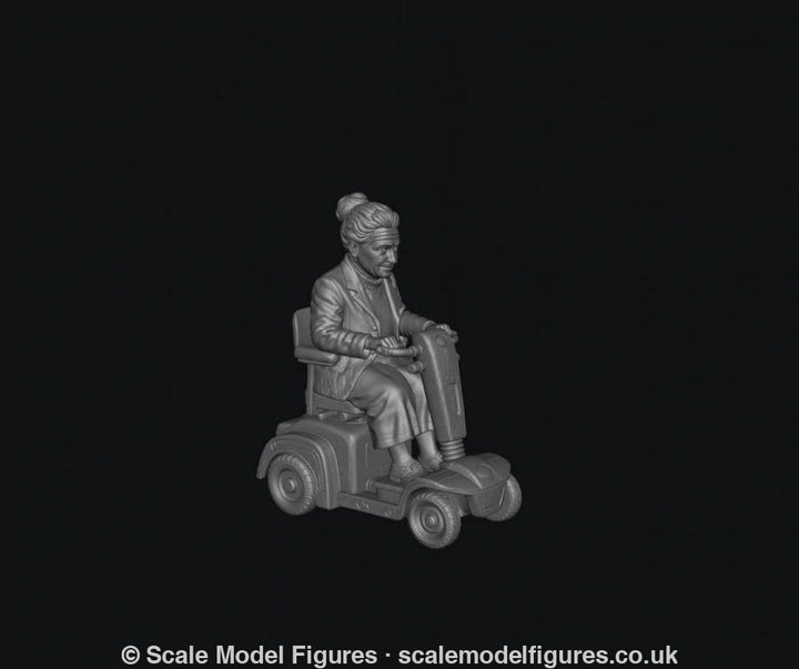 SMF9524 Female Pensioner B on Electric Scooter - Figure
