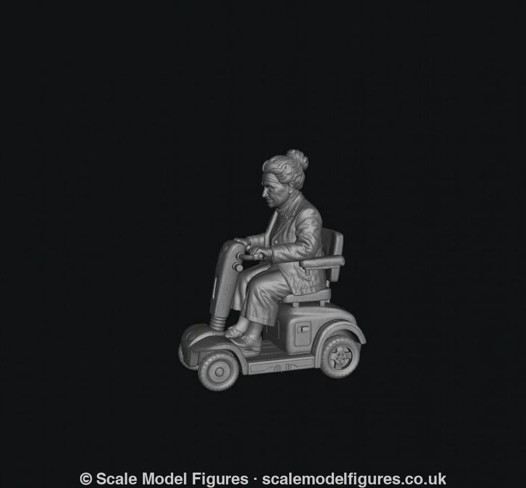 SMF9524 Female Pensioner B on Electric Scooter - Figure