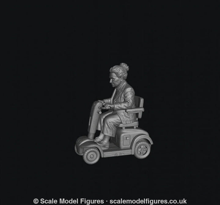 SMF9524 Female Pensioner B on Electric Scooter - Figure
