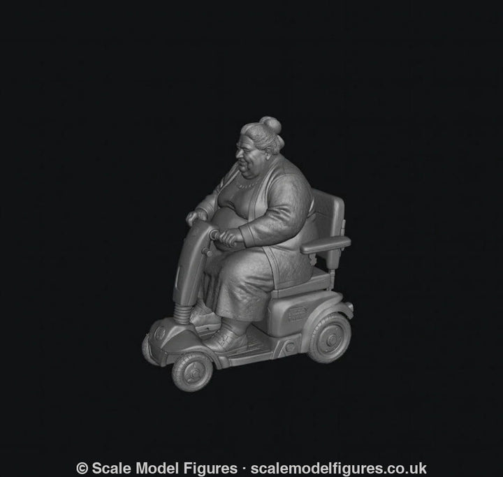 SMF9525 Large Female on Electric Scooter - Figure