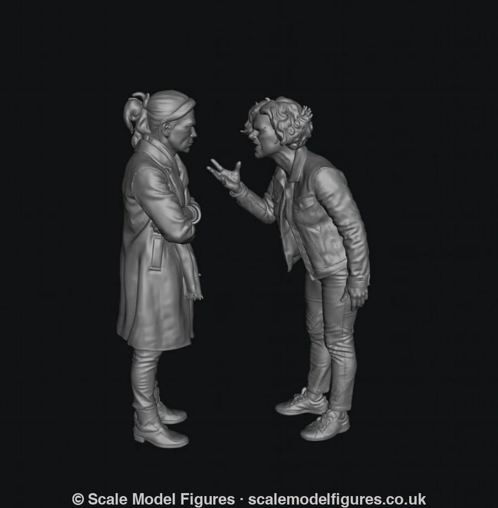SMF9531 2 Women Arguing in Playground - Figure