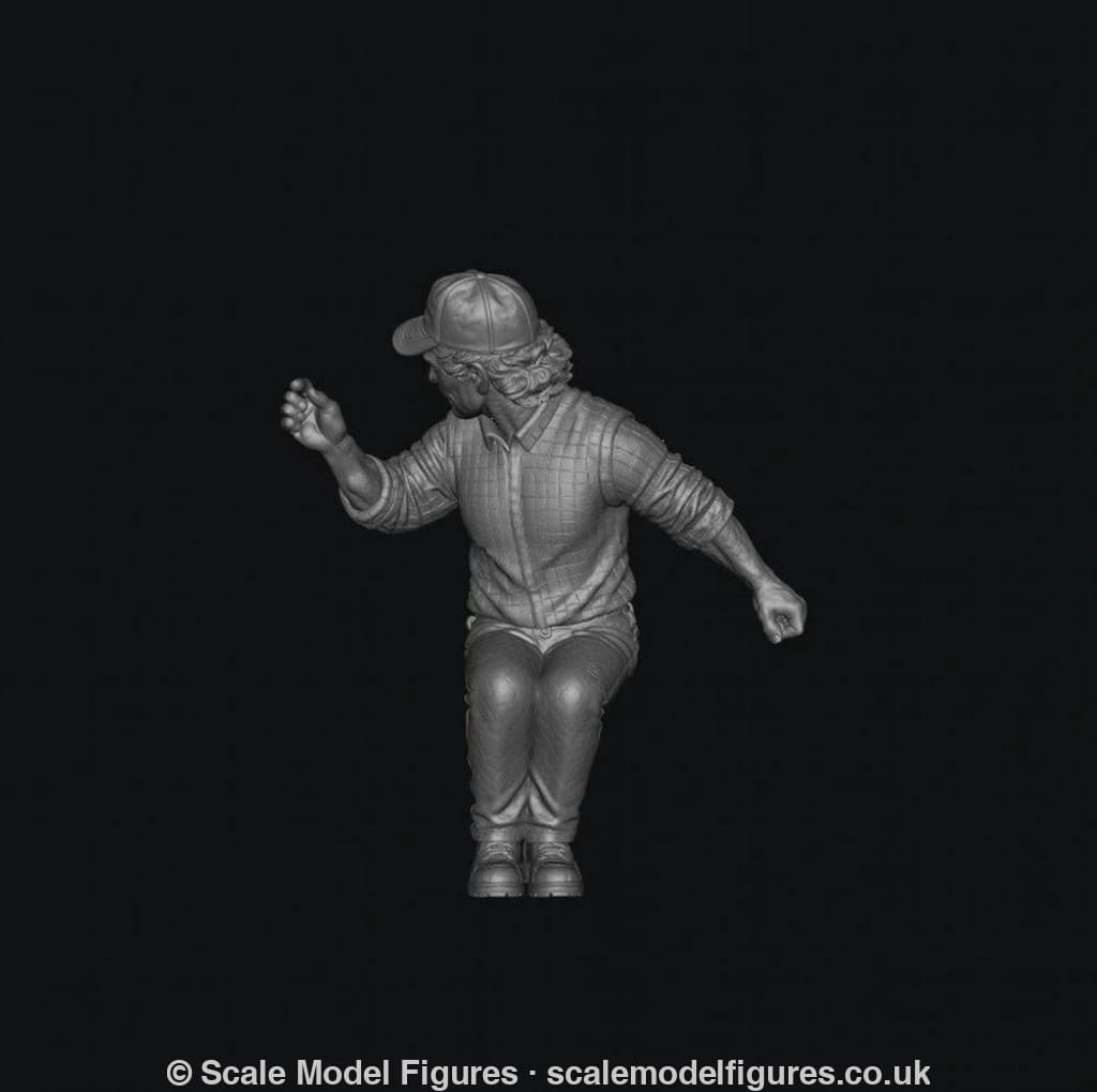 SMF9554 1:32 Scale Female Sitting Tractor Driver 2 - Figure